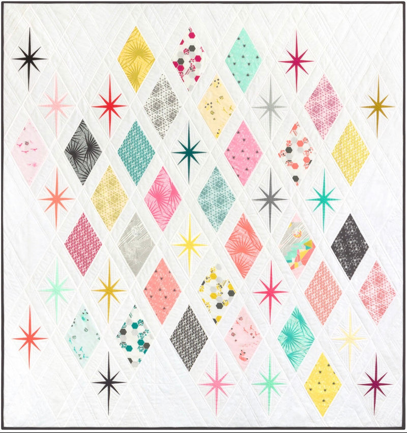 Atomic Starburst Quilt Pattern - Paper Pattern - Violet Craft - Layer Cake Pattern