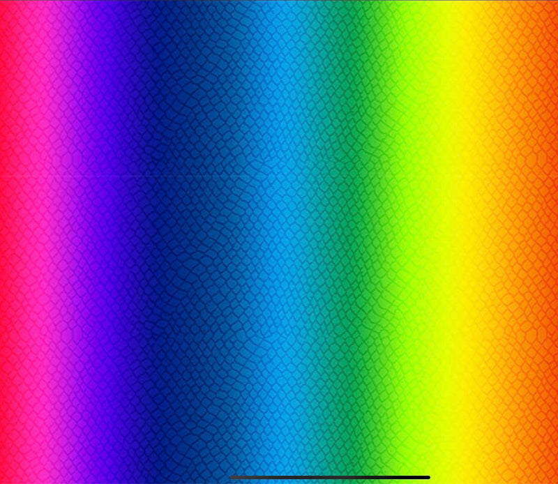 Rainbow Dragon Scale Ombré - Spectrum Rainbow Stripe - Fabric By The Yard - 100% Cotton - Studio E Fabrics - 5845-87