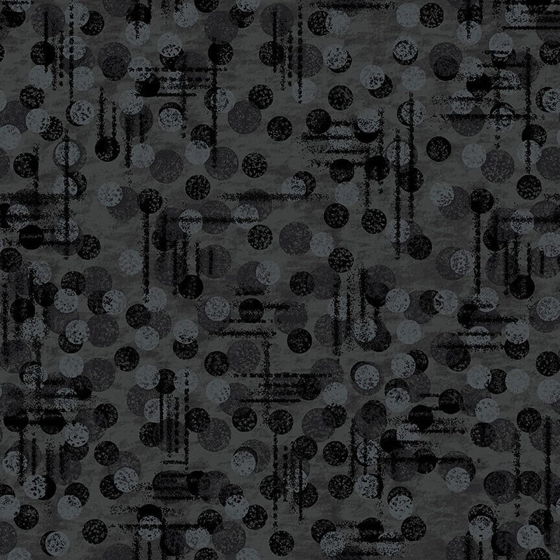 Jot Dot Black - 100% Cotton - Blank Quilting - Fabric by the Yard - 9570-99