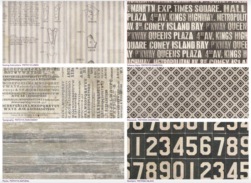 Typography - Monochrome by Tim Holtz - Fabric By The Yard - 100% Cotton - Free Spirit Fabrics - PWTH175.PARCHMENT