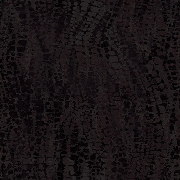 Chameleon Black - 100% Cotton - Blank Quilting - Fabric by the Yard - 1178-99