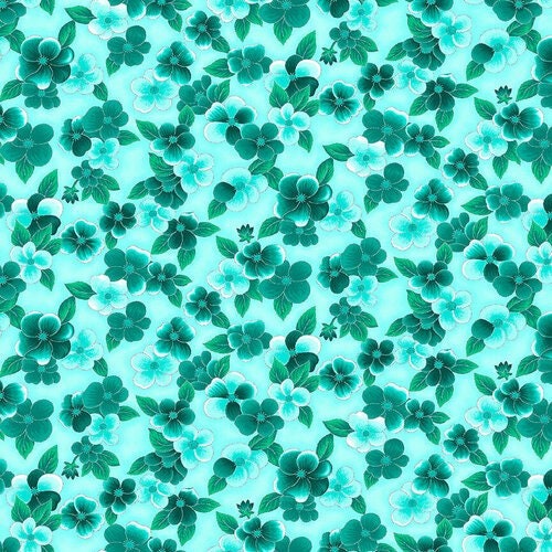 Pansy - Ovarian Cancer Line - Fabric by the Yard - Blank Quilting - 1763M-76