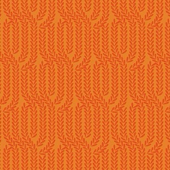 Braid Texture Orange - Love You! Gnome-atter What - Gnome Hair Fabric - Fabric by the Yard - Michael Miller Fabrics - CX10032-ORAN-D