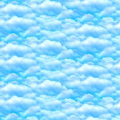 Clouds - Day Sky - Natural Treasures 2 - Fabric By The Yard - Sky Blue - 100% Cotton - Blank Quilting - 8720-11