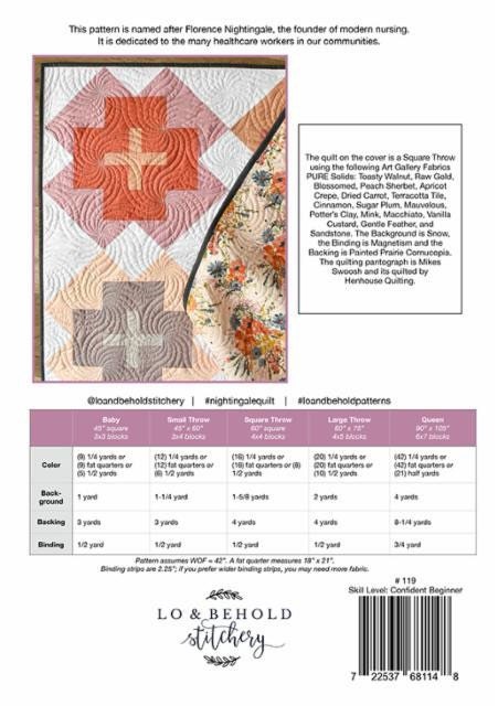 Nightingale Quilt Pattern by Lo and Behold Stitchery - Paper Pattern - LBS 119