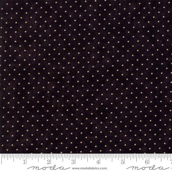 Essential Dots Black - Moda Fabrics - Tiny Dots - Polka Dots - Fabric By The Yard - 100% Cotton - 8654-41