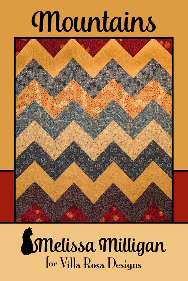 Mountains Quilt Pattern - Postcard Pattern - Melissa Milligan - Villa Rosa Designs - Half Yard Quilt Pattern - VRDMM012