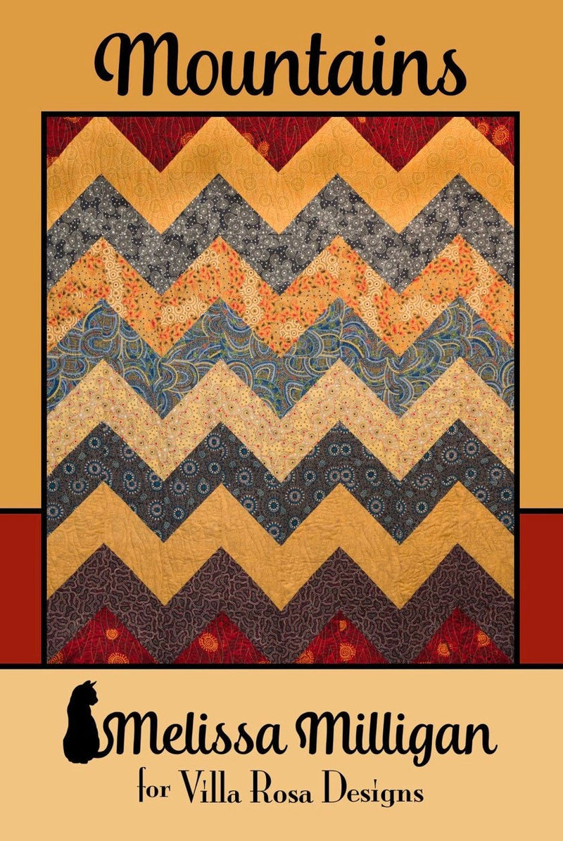 Mountains Quilt Pattern - Postcard Pattern - Melissa Milligan - Villa Rosa Designs - Half Yard Quilt Pattern - VRDMM012