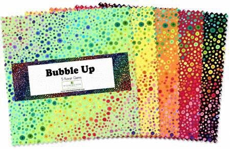 Bubble Up 5” x 5” Pack - 42 pcs - Essential Gems - 100% Cotton - Wilmington Prints - Q507-51-507 - Charm Pack