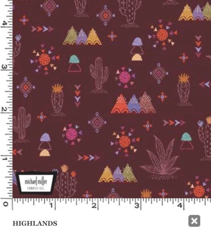Highlands - Eggplant - Llama Love - Fabric By The Yard - 100% Cotton - Michael Miller Fabrics - DC10187-EGGP-D