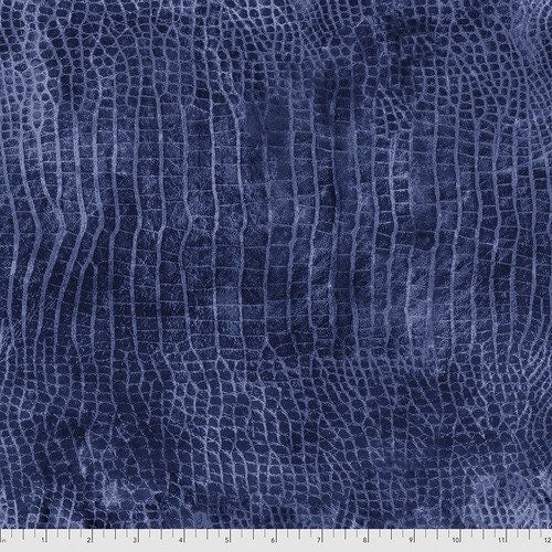 Worn Croc Moonlit - Tim Holtz - Fabric By The Yard - 100% Cotton - Free Spirit Fabrics - Blue - PWTH020.MOONLIT