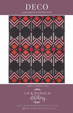 Deco Quilt Pattern by Lo and Behold Stitchery - Paper Pattern - LBS 121