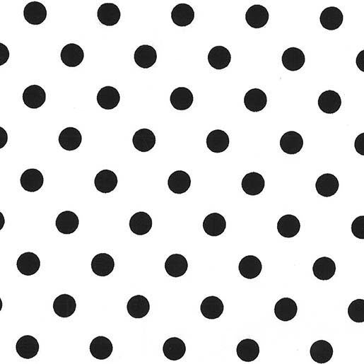 That’s It Dot - Dalmatian - Black and White - Polka Dots - Fabric By The Yard - 100% Cotton - Michael Miller Fabrics - CX2489-DALM-D