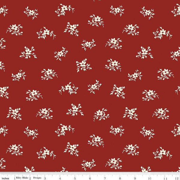 Barn Red Perennial Quilt Backing - 108” wide - 100% Cotton - Riley Blake Designs - WB655-BARNRED