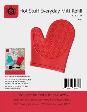 Hot Stuff Everyday Oven Mitt Silicone REFILL - Red, Green, or Transparent