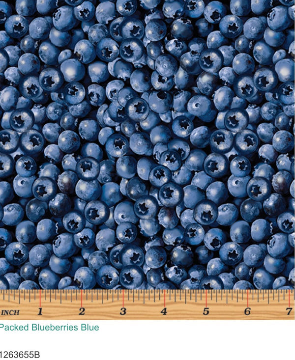 Blueberries - Benartex - 100% Cotton 