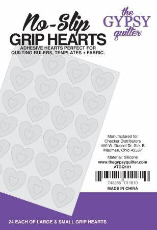 Ruler Grip Hearts by The Gypsy Quilter