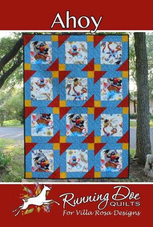 Ahoy Quilt Pattern - Postcard Pattern - Running Doe Quilts 