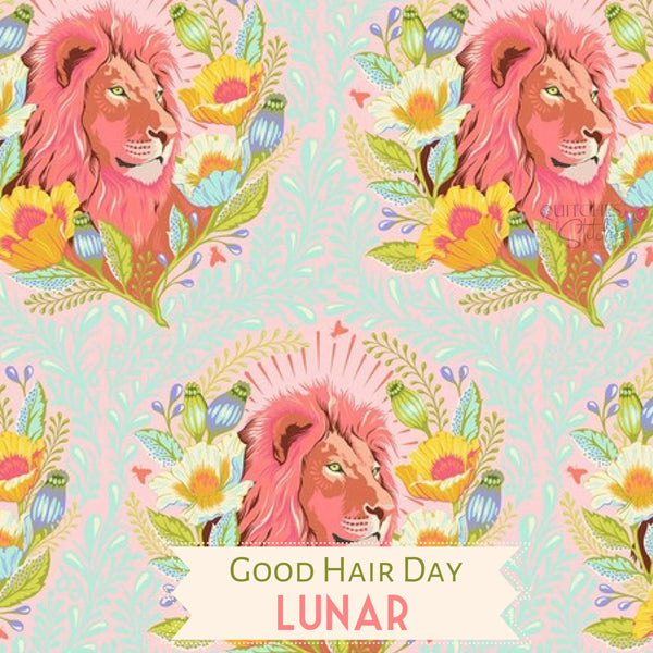 Good Hair Day in Lunar PREORDER - Everglow by Tula Pink - 100% Cotton 