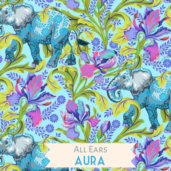 All Ears in Aura PREORDER - Everglow by Tula Pink - 100% Cotton 