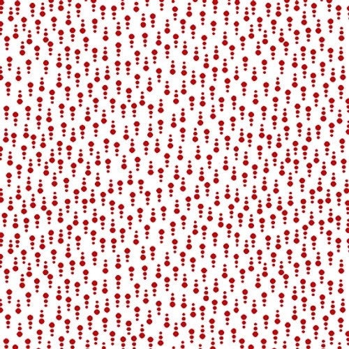 Line Dots Red - Anthem - Patriotic Fabric 