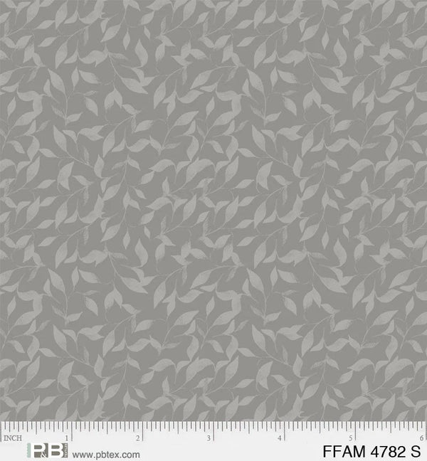 Leaves Gray - Forest Family - P&B Textiles 