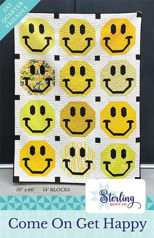 Come on Get Happy Quilt Pattern by Sterling Quilt Co - Paper Pattern - Fat Quarter Quilt Pattern