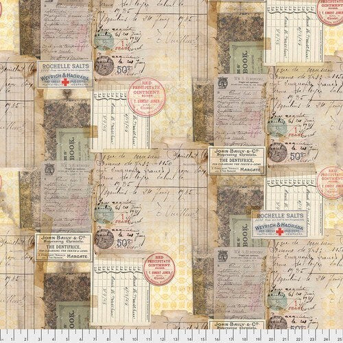 Pharmacy - Foundations by Tim Holtz - Fabric By The Yard 