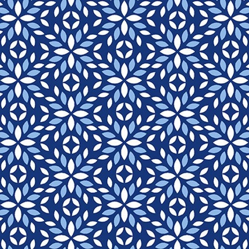 Tiles Dark Blue - Anthem - Patriotic Fabric 