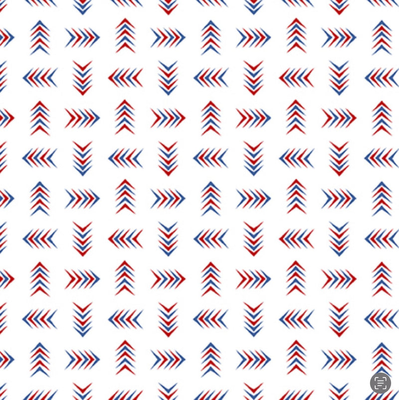 Arrows White - Anthem - Patriotic Fabric 