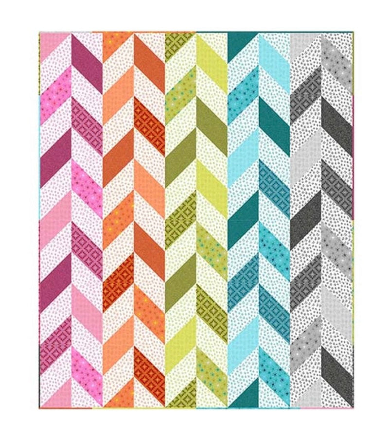 Herringbone Quilt Kit by Christa Watson of Christa Quilts - Throw Size - 50 x 60