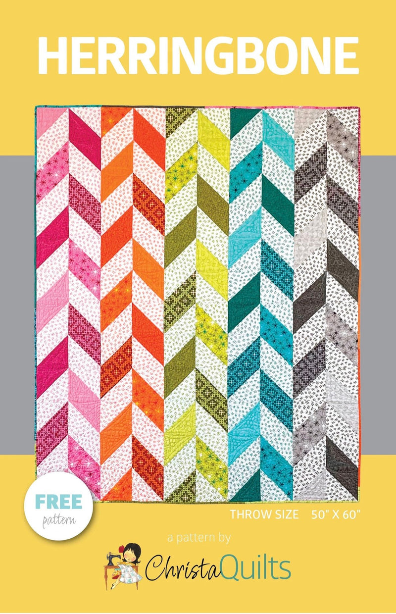 Herringbone Quilt Kit by Christa Watson of Christa Quilts - Throw Size - 50 x 60