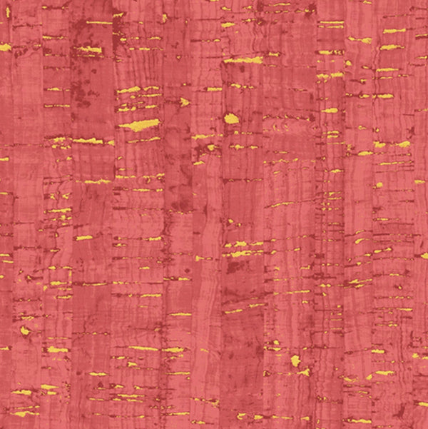 Lipstick Pink Uncorked - Fabric with Metallic - 100% Cotton