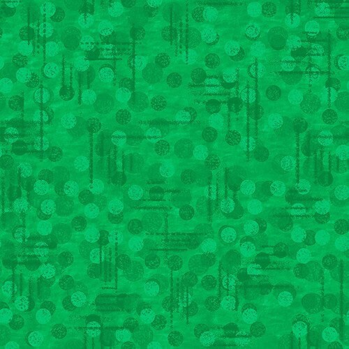 Kelly Green Jot Dot - 100% Cotton Fabric - Blank Quilting 
