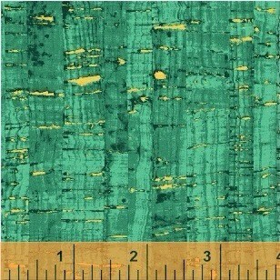 Sea Glass Green Uncorked - Fabric with Metallic - 100% Cotton