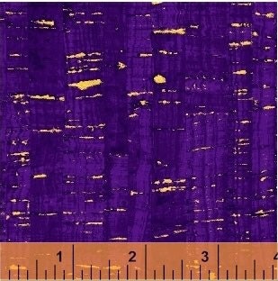 Purple Uncorked - Fabric with Metallic - 100% Cotton