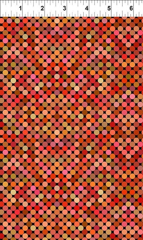 Orange Dots - Colorful by Jason Yenter - In The Beginning Fabrics 