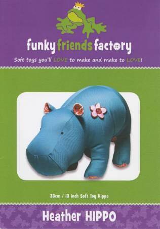 Heather Hippo Pattern - Stuffed Animal Pattern - Funky Friends Factory 