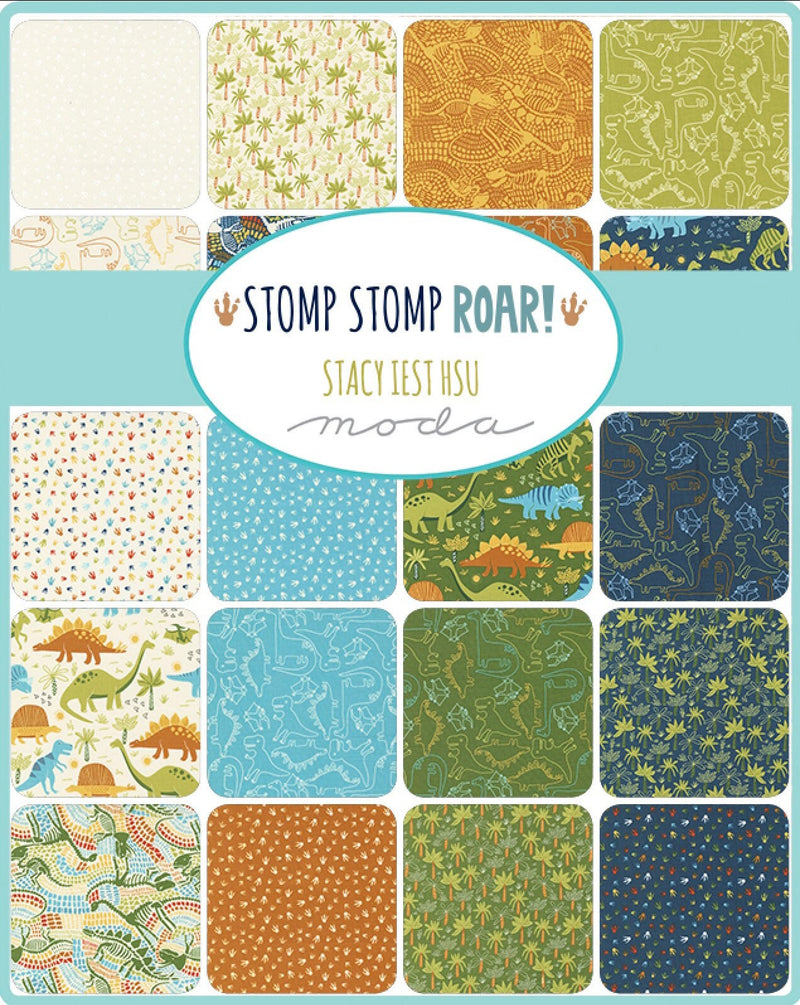 Stomp Stomp Roar FQ Bundle - 20 pieces - Stacy Hsu for Moda Fabrics
