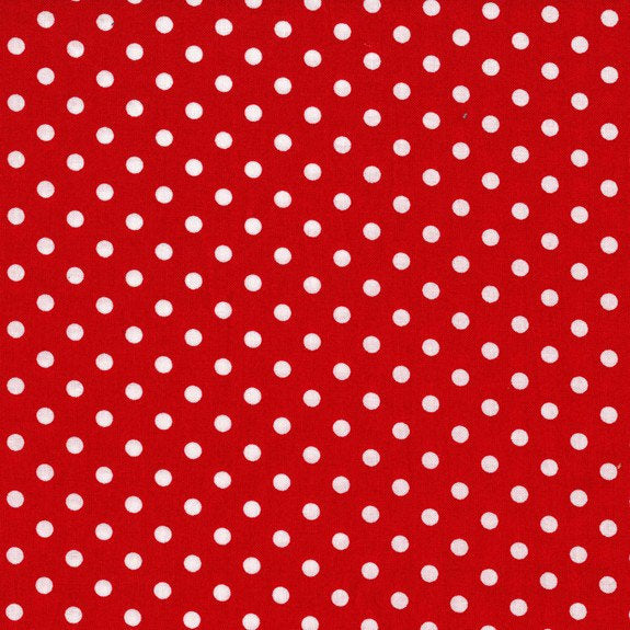 Dumb Dot Red - Polka Dots - 100% Cotton