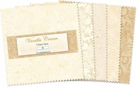 Vanilla Cream 5” x 5” Pack - 42 pcs - 5 Karat Gems