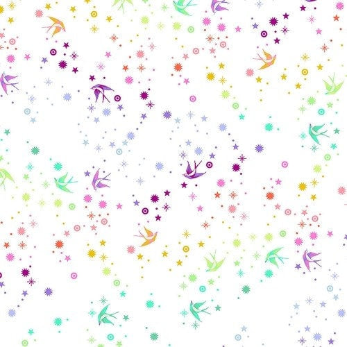Fairy Dust White - True Colors by Tula Pink- 100% Cotton - Free Spirit Fabrics - PWTP133.WHITE