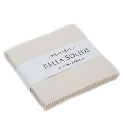 Eggshell Bella Solids Charm Pack - 42 pcs - 100% Cotton
