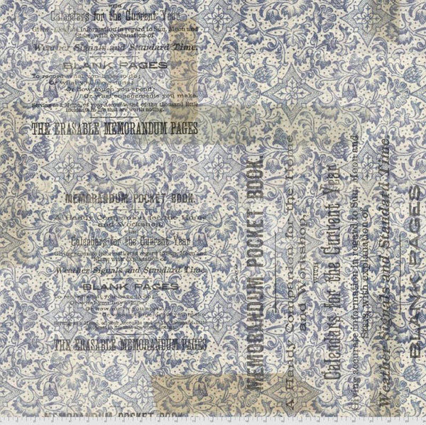 Memorandum 108 Backing Fabric - Tim Holtz Quilt Backing - 100% Cotton