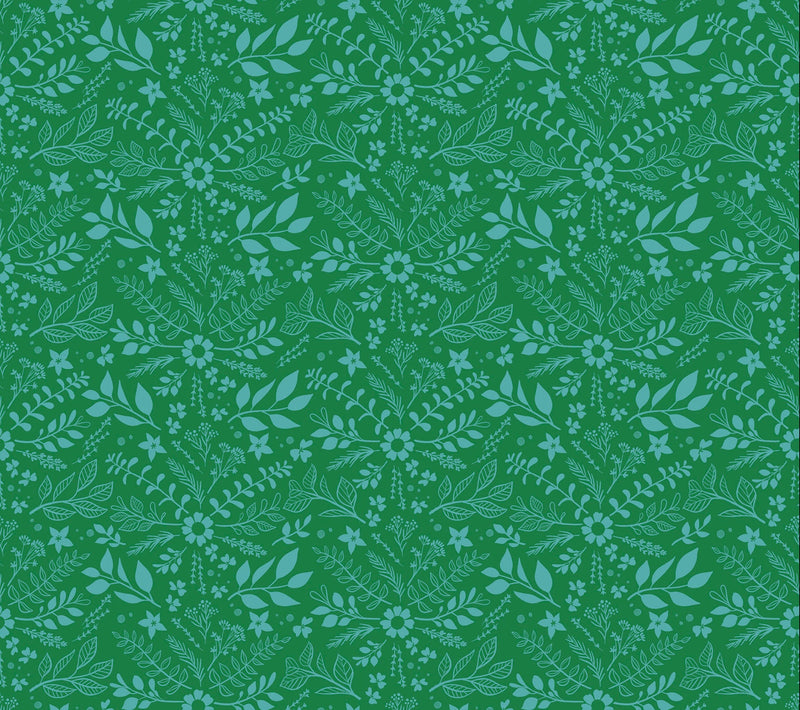 Herb Damask in Billiard - Curio by Melody Miller for Ruby Star Society - Sprigs, Florals, Flower - 100% Cotton - Moda Fabrics - RS0062 14