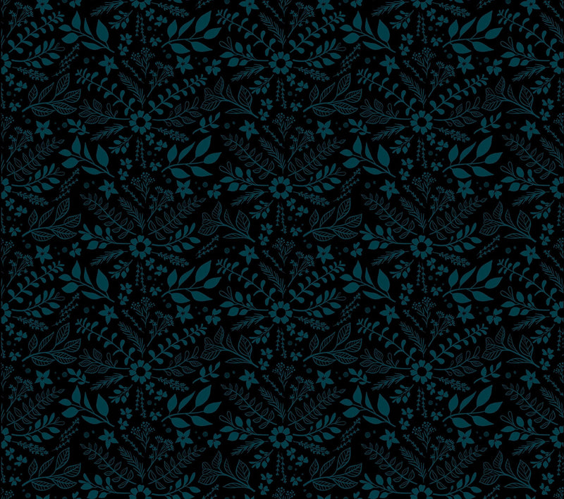 Herb Damask in Black - Curio by Melody Miller for Ruby Star Society - Sprigs, Florals, Flower - 100% Cotton - Moda Fabrics - RS0062 15