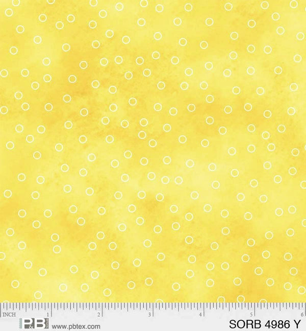 Yellow Sorbet - 100% Cotton - P&B Textiles - 4896 Y