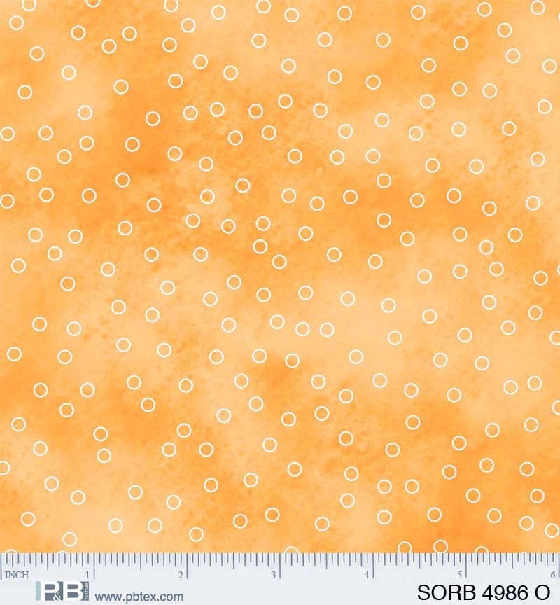 Orange Sorbet - 100% Cotton - P&B Textiles - 4896 O