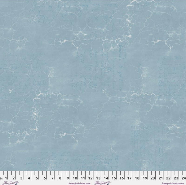 Celestine Cracked Shadow - Tim Holtz - 100% Cotton - Light Blue - Free Spirit Fabrics - PWTH128.CELESTINE