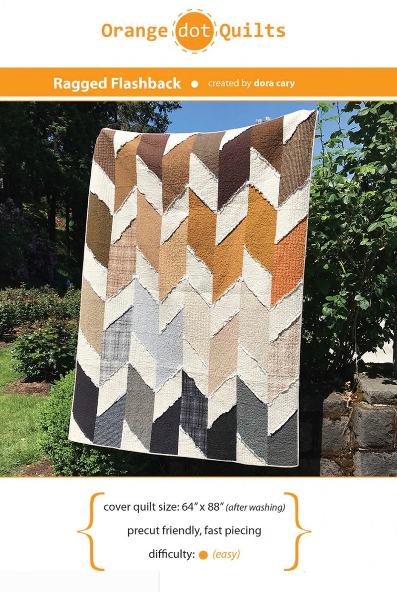 Ragged Flashback Quilt Pattern by Orange Dot Quilts